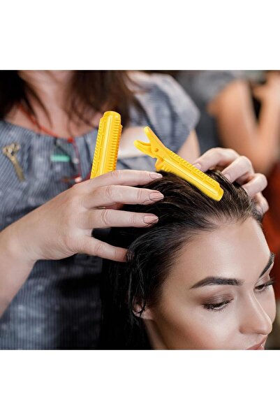 fulina Volume Hair Clips for Root, Hairline Lift Barrettes, Small Hair Volume for Root, Pack of 10, Yellow