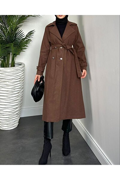 Modamorfo Круазе комір з ґудзиками Каше Кап - Кава