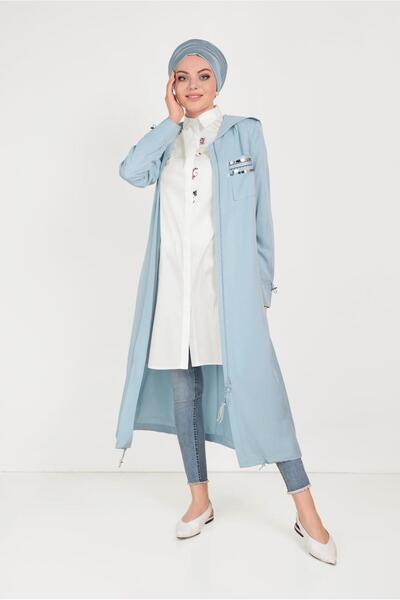 Alvina Cat Figure Embroidered Cotton Tunic - 40450