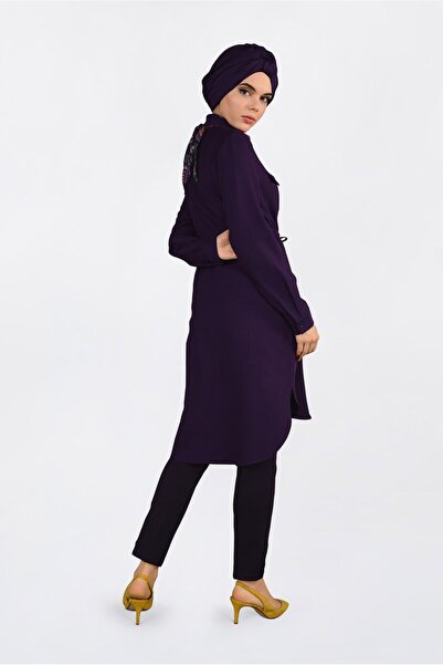 Alvina Buttoned Tunic with Button with Waist 4703