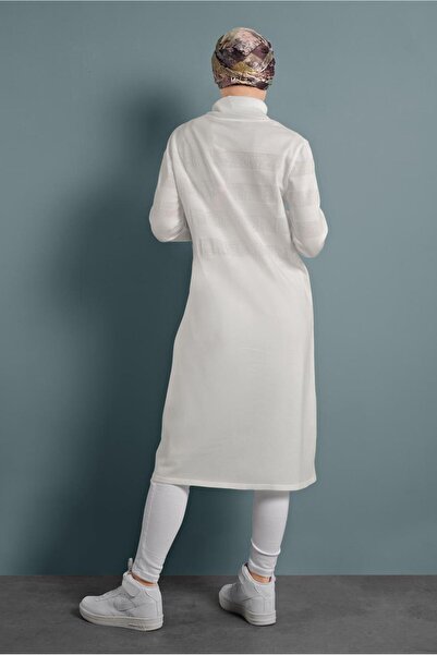 Alvina Silvery Detailed Knitting Tunic 40020