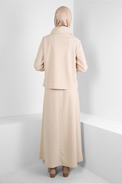 Alvina LACE-UP COLLARED SKIRT SUIT 44193