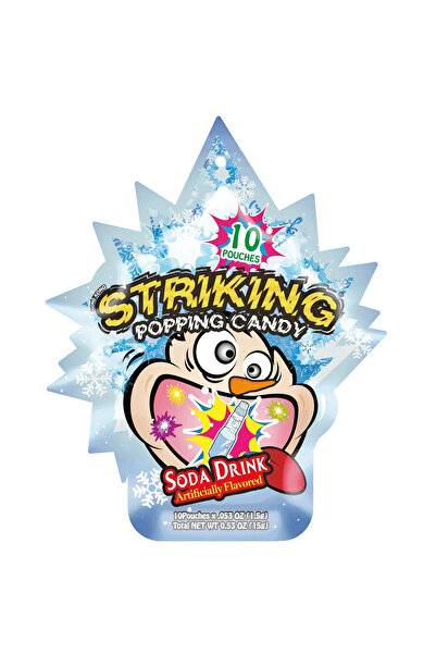 Striking Popping Candy Soda Drink Flavor - Carton (15g x 48 packs)