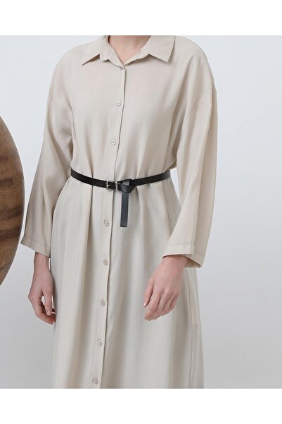 Modamorfo Γυναικείο φόρεμα πουκάμισο με μακριά ζώνη - 20629ELB
