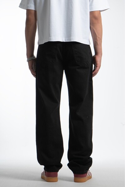 GRJ denim Blackout Black Straight Fit Men's Jeans