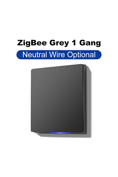 Choice12 ZigBee Grey 1 Gang GIRIER Tuya Smart Wall Switch ZigBee/WiFi Light S...
