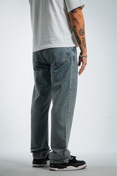 GRJ denim Blue Baggy Fit Men's Jean Pants Us4255Mv