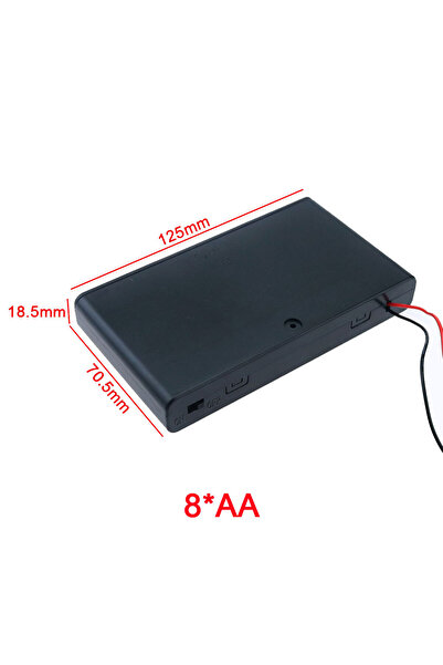 Choice AA-8 Slots JCD 2 3 4 6 8 Slots AA Battery Holder Storage Case Box With Switch & Cover For AA Batteri