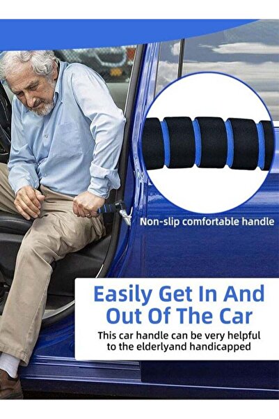 Bukela 2 Pack Car Door Handle Assist for Elderly Disabled, Grab Bar with Window Breaker