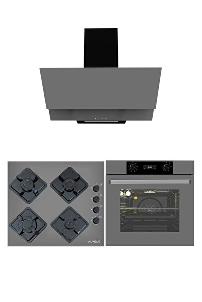 Alveus Gri Cam Dijital/dokunmatik 3'lü Ankastre Set (f17-gls640-mfa627)