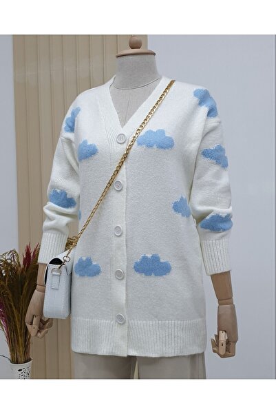Modamorfo Kardigan s knoflíky - Ecru