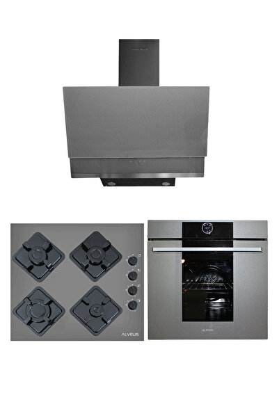 Alveus MEGA GRİ 3'LÜ ANKASTRE SET(3000-GLS640-MFA630)