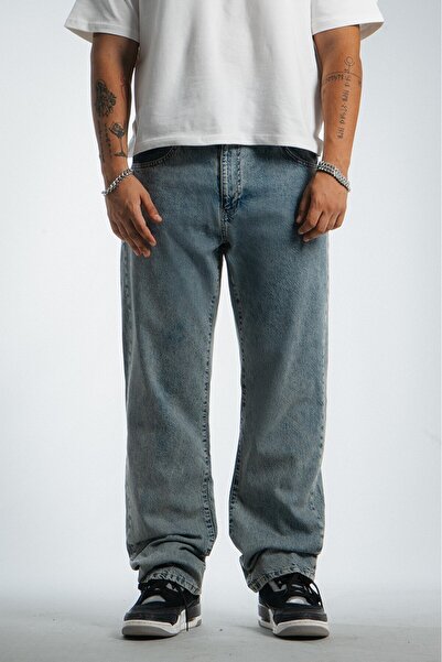 GRJ denim Blue Baggy Fit Men's Jean Pants Us4255Mv