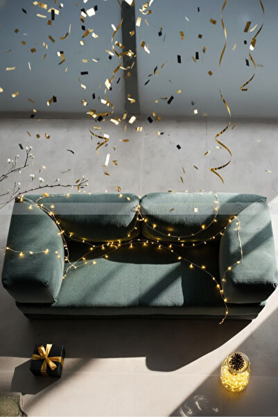 Minderim PİXEL Fitilli Kadife Kanepe | 50 DNS Çökmez Sünger | Yıkanabilir Kılıflı Yatak 80x160 cm