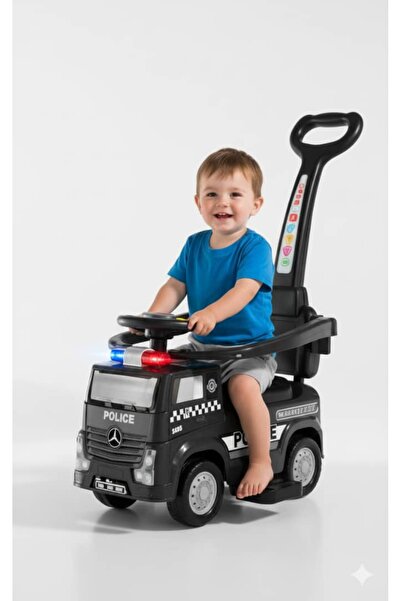 FULLJOY Push-up children's car with barrier, music, lights, and rear handle 28-501T