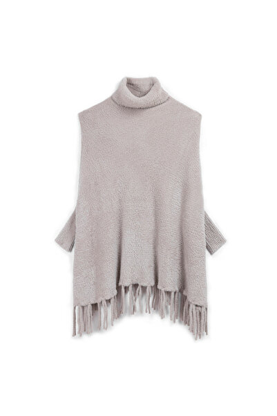 İpekyol Püsküllü panço