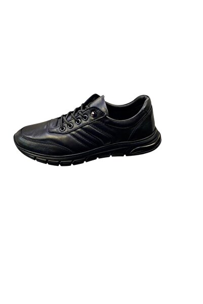 SULA Men's Mocassins with Rubber Laces, Leather on the Inside and Outside, Rubber Sole, Casual