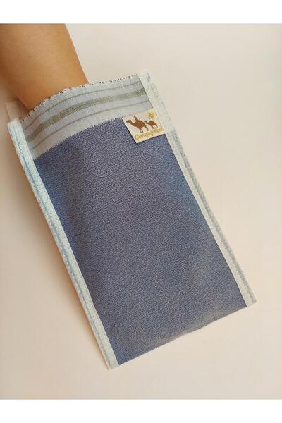 ÇAVUŞOĞULLARI مقشر الجسم الحريري 100%، مقشر سميك - صلب، أزرق، قطعة واحدة