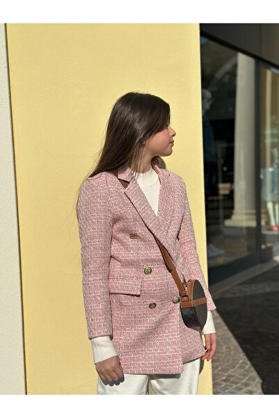 Hilal Akıncı Kids Jachetă blazer cu sclipici