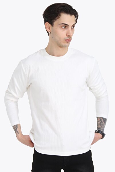 Mckanzie 5503 (5775) Φούτερ με λαιμόκοψη σε σχήμα O με έκπλυση με βελόνα