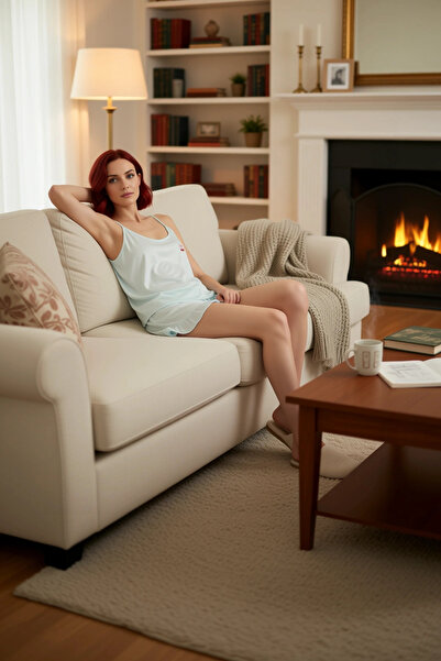 PayBuy Γυναικείο σετ πιτζάμες βισκόζης με σορτς κερασιών Κέντημα Άνετο σπίτι ...