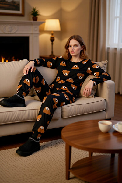 PayBuy Ženska Sa medvedićem pidžama set 100% pamuk puf rukava dugih rukava ud...