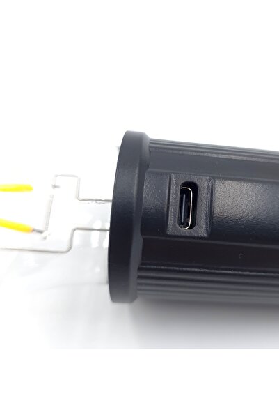 OEM LED Bulb Camping Lamp, Warm Light, USB-C Rechargeable / Solar Charging, Waterproof, Carabinier Hook