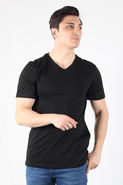 Mckanzie Μπλουζάκι με λαιμόκοψη σε σχήμα V Basic Single Jersey Regular Fit 2021