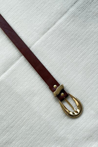 keisy Lisa Gold Buckle Women's Belt (Tan)