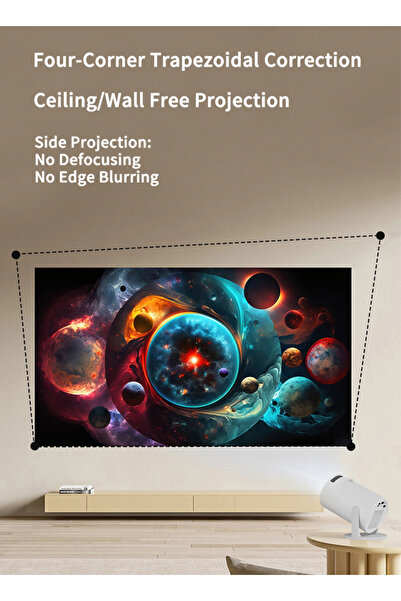 OEM 4K Ultra HD Home Theater Projector, Full HD 1080P, Built-in Smart OS with Wireless Screen Mirroring