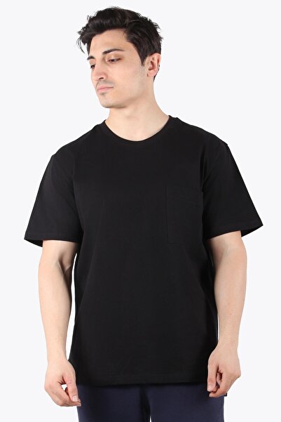 Mckanzie 2271 Μπλουζάκι με λαιμόκοψη με τσέπη 24*1 μονόκλινο μπλουζάκι Oversize