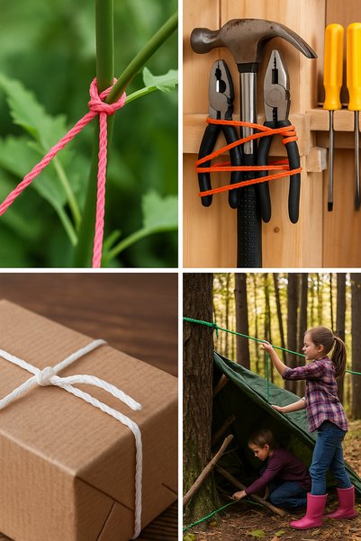 nistabolje Nylon Clothesline 20 Mt X 2 = 40 Mt Multi-Purpose Durable Rope