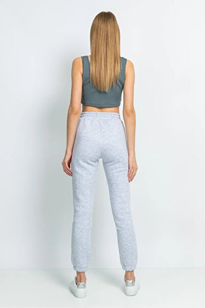 Lexsina Women's Fleece-Lined Cotton Sweatpants with Elastic Waist and Legs