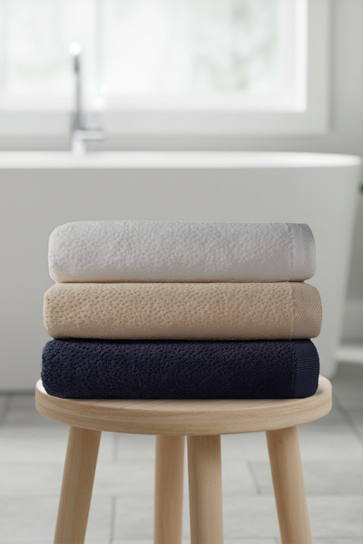 Linenza أستوريا - 100% قطن - منشفة يد - 50×90 سم - أنثراسيت