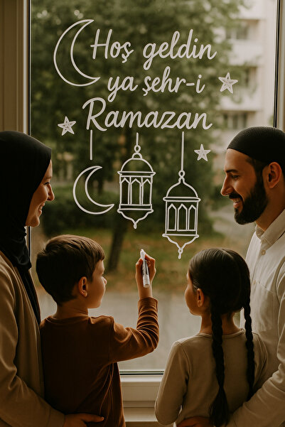 Dekals Hoşgeldin Ramazan Cam Süsleme Kalemi  Etkinlik Kalemi