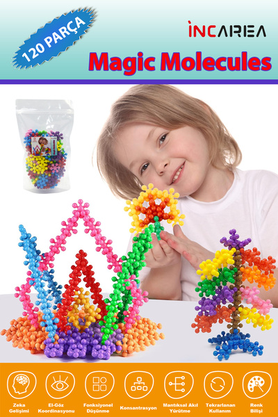 İNCAREA Magic Molecules / Master Molecule / Snowflake Educational Creative 5 ...