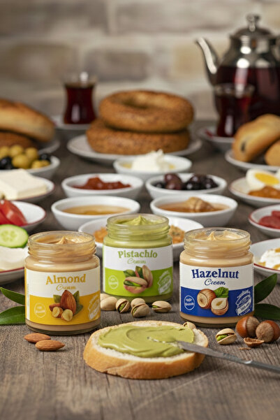 Frapella Antep Fıstık Kreması, Badem Kreması, Fındık Kreması 3 Adet X 220 Gr.