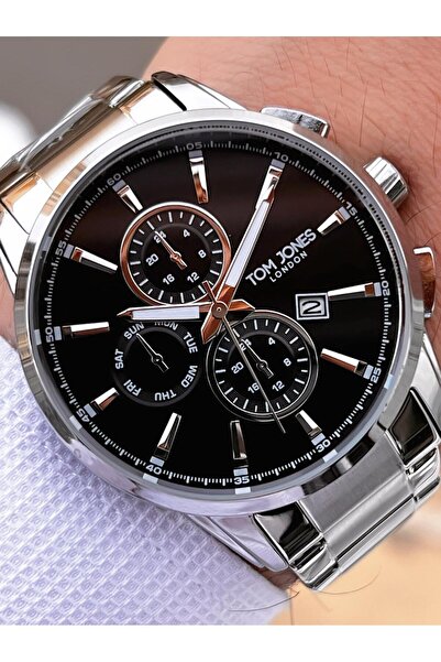 Tom Jones Steel Cord 3 Atm Water Resistant Men's Wrist Watch with 2 Year Warr...