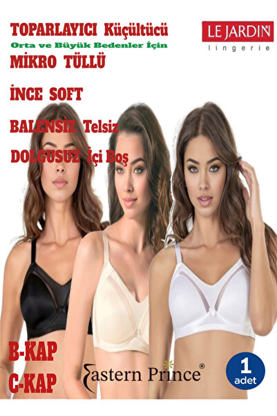 Le Jardin Toparlayıcı Küçültücü Sütyen Mikro Tüllü İnce Soft Balensiz Telsiz ...