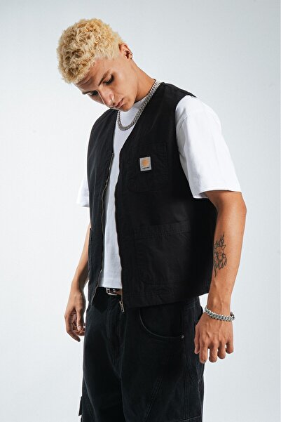 UKHWD SUPPLY Black Multi-Pocket Utility Men's Vest