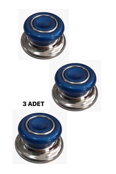 Doğuş Mutfak 3 Adet LACİVERT Tüm Tencere Tava Kapaklarına Uygun Bagalit Tepe ...