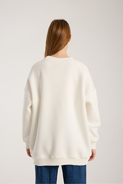 LAVA FASHION Γυναικείο oversize μπλουζάκι με λεπτομέρεια με κορδόνια