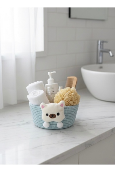 Dem Home Coș multifuncțional pentru plantare - Coș de baie - Coș pentru machiaj - Coș pentru prosoape Coș decorativ 25cm