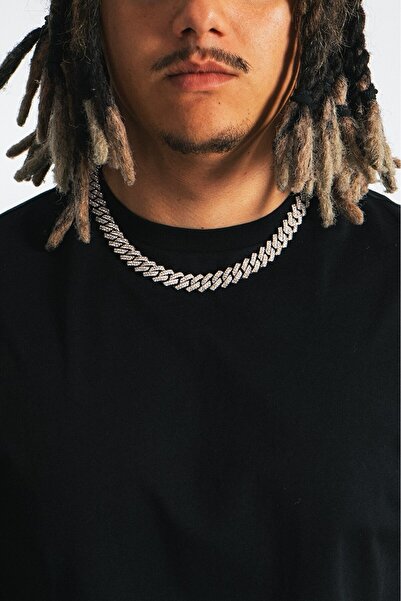 UKHWD SUPPLY 12mm Cuban Chain Zincir Kolye KA1145GM