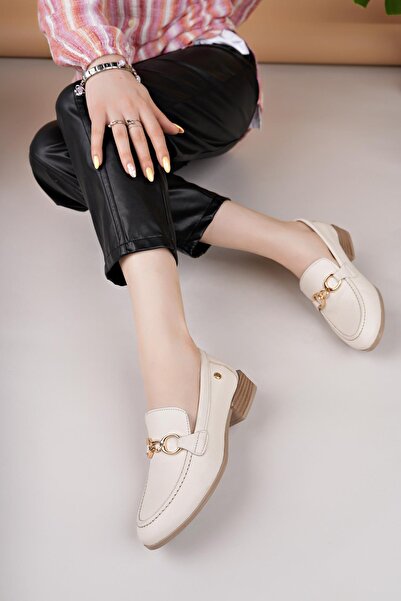 Mammamia D25YA 3355 Крем Естествена кожа Мъжки обувки