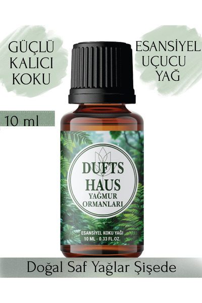 duftshaus Yağmur Ormanları Uçucu Yağ Buhurdanlık Yağı Difüzör Esansı Oda Orta...