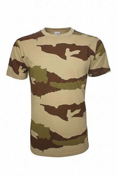 SINGLE SWORD Crew Neck Short Sleeve Camouflage Men's T-Shirt