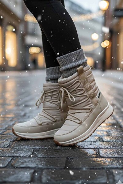 U.S. Polo Assn. U.S. Polo Assn. Cizme de zăpadă pentru femei, impermeabile, bej