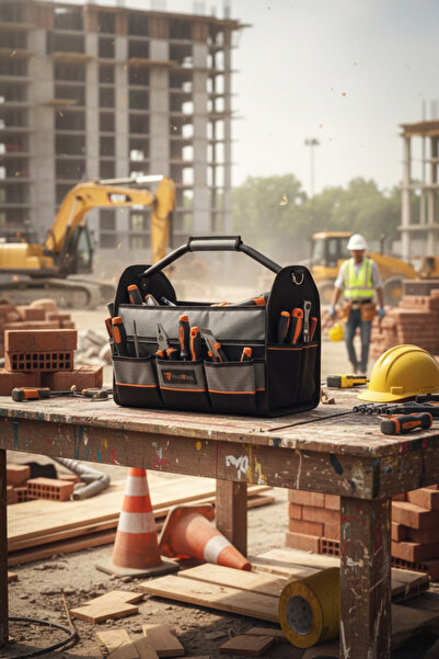 Probag 27 Compartment Iron Handle Tool Bag |   Water Resistant |   Ergonomic Shoulder Strap