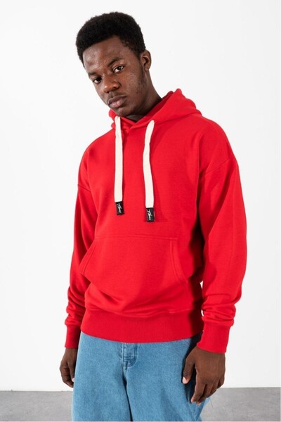 HYPERS Men's Kangaroo Pocket Hooded Hoodie Us1109Kz